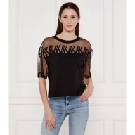 Bluzki damskie - Armani Exchange Bluzka Cropped Fit - miniaturka - grafika 1