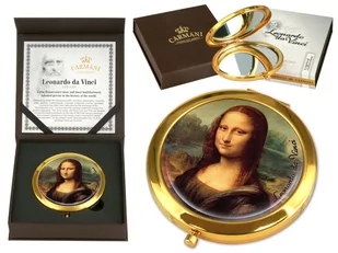 Carmani Lusterko Otwierane Kosmetyczne Da Vinci - Lusterka do makijażu - miniaturka - grafika 1