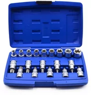 Zestawy narzędziowe - Zestaw nasadek i bitów torx 1/2" 19 szt. (G13565) - miniaturka - grafika 1