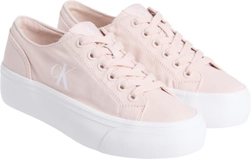 CK JEANS Damska bluzka VULC FLATFORM LOW CV MG YW0YW01763, różowa (srebrna piwonia/jasna biel), 7,5 UK, Różowa srebrna piwonia jasna biel, 40.5 EU