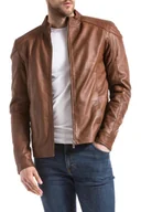 Kurtki męskie - Kurtka męska Blue Wellford Ardesco skórzana brązowa pilotka-XL - miniaturka - grafika 1