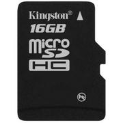 Karty pamięci - Kingston Micro SDHC Class 4 16GB + adapter (SDC4/16GB) - miniaturka - grafika 1