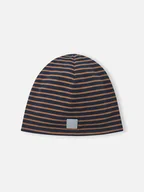 Czapki damskie - Reima Czapka beanie "Tantsu" w kolorze pomarańczowo-granatowym - miniaturka - grafika 1