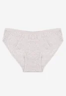 Majtki damskie - Jasnoszare Gładkie Majtki Figi z Bawełny Venessila - miniaturka - grafika 1