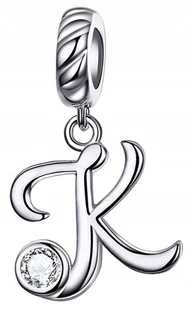 Charms Zawieszka Charms Literka K Kształt Charms Srebro 925 Trusky - Bransoletki - miniaturka - grafika 1