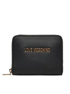 LOVE MOSCHINO Mały Portfel Damski JC5702PP1MLD0000 Czarny - Portfele - miniaturka - grafika 1