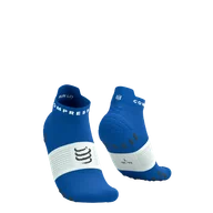 Skarpetki sportowe męskie - COMPRESSPORT Skarpetki do biegania krótkie PRORACING SOCKS V4 RUN LOW princess blue/white - miniaturka - grafika 1