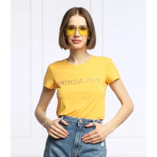 Patrizia Pepe T-shirt MAGLIAT | Regular Fit - Koszulki i topy damskie - miniaturka - grafika 1