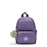 Plecaki - Kipling Plecak metaliczny Zinna, Metaliczny fiołkowy, 11''L x 7.75''H x 4''D, Kipling Plecak damski Zinna - miniaturka - grafika 1