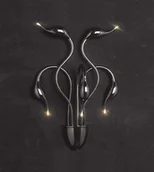 Lampy ścienne - Lumina Deco LAMPA ŚCIENNA KINKIET NOWOCZESNY MAGICA BLACK W5 LDW 6028-5 (BK) - miniaturka - grafika 1