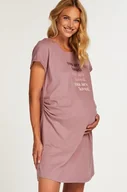 Bielizna nocna - Hunkemöller Koszula nocna ciążowa z krótkimi rękawami Zielony - miniaturka - grafika 1