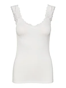 VERO MODA Damska VMROSA SL NoOS Top, Snow White, S, Snow White, S - Koszulki i topy damskie - miniaturka - grafika 1