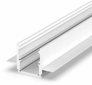Profil LED P25-2 200cm podtynkowy szer. 14mm osłonka C9 biały - Taśmy LED - miniaturka - grafika 1