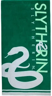 DUŻY Ręcznik plażowy 70x140 Harry Potter Slytherin bawełniany - Okrycia kąpielowe dla dzieci - miniaturka - grafika 1