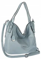 Torebki damskie - Torebka Damska Listonoszka Worek Shopper Torba na Ramię SR56 niebieska - miniaturka - grafika 1