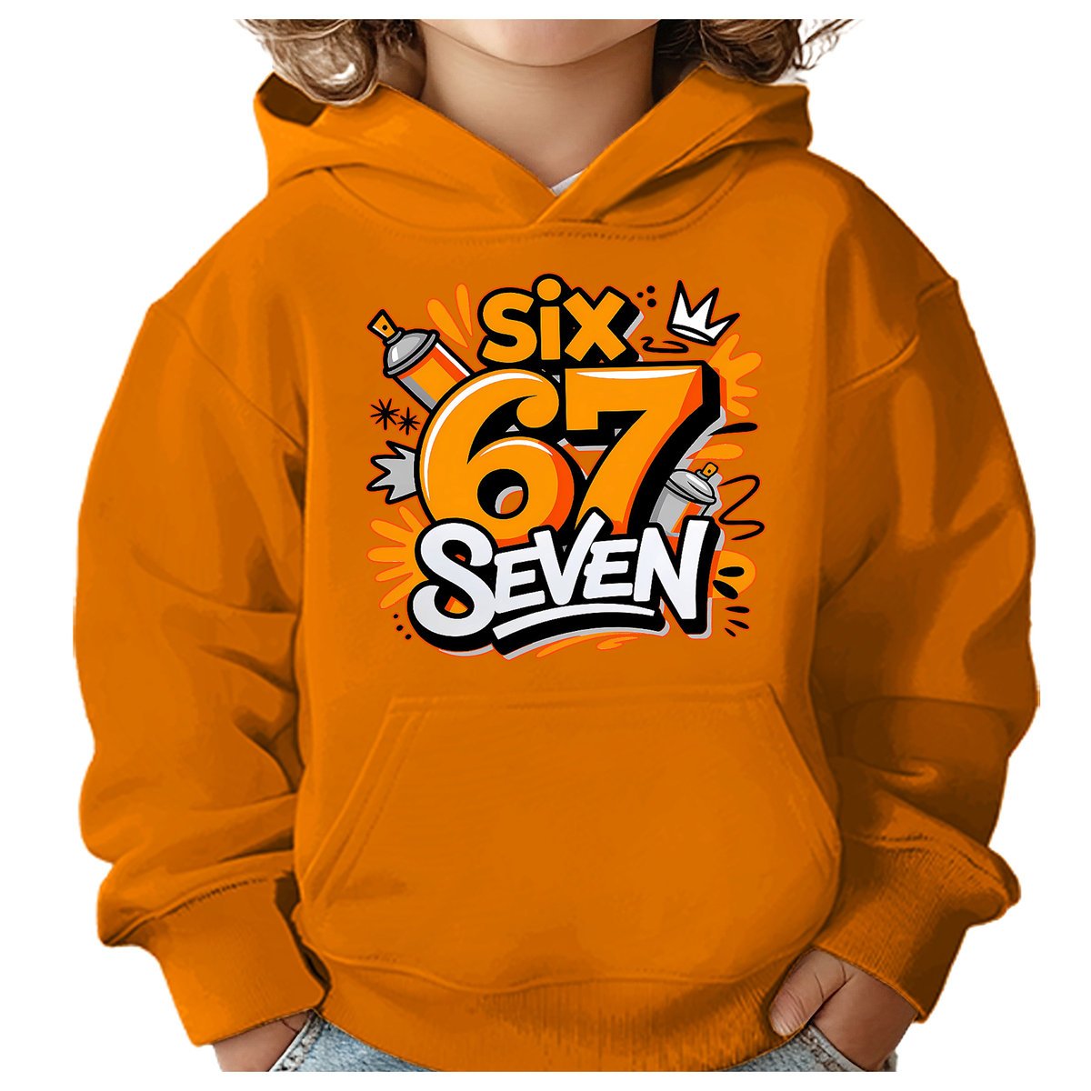 BLUZA DZIECIĘCA Z KAPTUREM 67 SIX SEVEN VIRAL 134-140 DLA DZIECKA PREZENT
