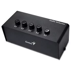 Przełącznik Genius Stereo Switching Box (31720015100) Czarny - Głośniki komputerowe - miniaturka - grafika 1