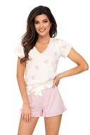 Piżamy damskie - Piżama Sweet 1/2 Powder Pink - miniaturka - grafika 1