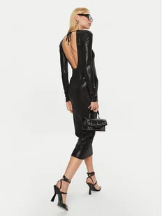 Patrizia Pepe Sukienka koktajlowa 2A2856/J242-K459 Czarny Slim Fit - Sukienki - miniaturka - grafika 1