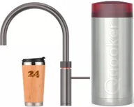 Baterie kuchenne - "QUOOKER FUSION Round COMBI+ B Gunmetal PVD & bateria 100°C (22+FRGME)" (2-częściowa) bateria zlewozmywakowa z funkcją wrzątku 100°C - miniaturka - grafika 1