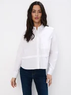 Koszule damskie - Mohito - Bawełniana koszula - biały - miniaturka - grafika 1