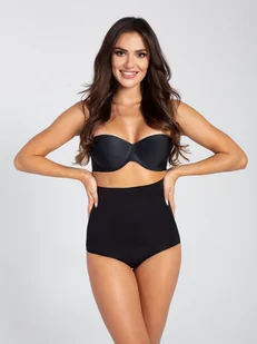 Damskie majtki wyszczuplające z wysokim stanem, czarne Gatta - Majtki damskie - miniaturka - grafika 1