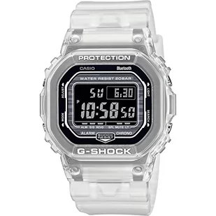 Casio Męski cyfrowy zegarek kwarcowy z plastikowym paskiem DW-B5600G-7ER, biały, pasek - Paski - miniaturka - grafika 1