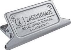 Zassenhaus Klips do torebek Zassenhaus, metal, 11,5 x 3,5 x 4,5 cm, srebrny