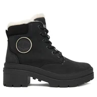 Botki damskie - Trzewiki Palladium Pallarise Nbk Wl 99527-008-M Czarny - miniaturka - grafika 1