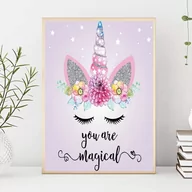 Zabawki kreatywne - Haft Diamentowy/ Obraz 5D/ Mozaika Diamentowa/ Diamond Painting - You are magical, rozm. 40x50 cm - miniaturka - grafika 1