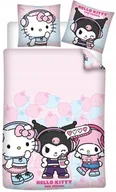 Pościel dla dzieci - Pościel Kuromi 140x200 Pościel Hello Kitty And Friends Pościel My Melody - miniaturka - grafika 1