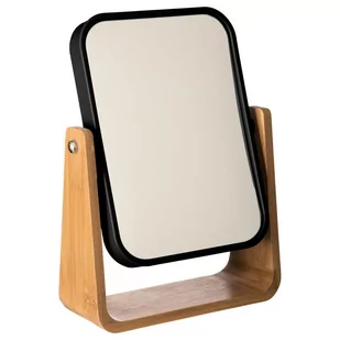 5five Simple Smart Czarne lustro stojące w bambusowej ramie eleganckie lusterko kosmetyczne z naturalnego surowca B07HL9Y3VY - Lusterka do makijażu - miniaturka - grafika 1