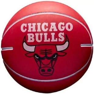 Wilson Mini piłka do koszykówki treningu NBA DRIBBLER BSKT Chicago Bulls - Rugby - miniaturka - grafika 1