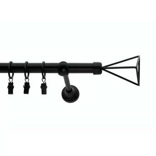 Karnisz kuty 19 mm czarny struktura 200 cm mix - Karnisze - miniaturka - grafika 1