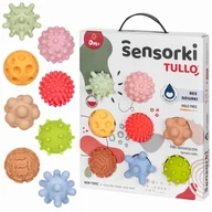 Zabawki sensoryczne - PASTELOWE Piłki Sensorki Tullo - 8 piłeczek bez dziurek - miniaturka - grafika 1