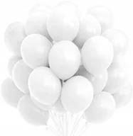 Wesele i ślub - Balony białe Komunia Gotowy zestaw białych balonów na ślub wesele biel Rocznica - miniaturka - grafika 1