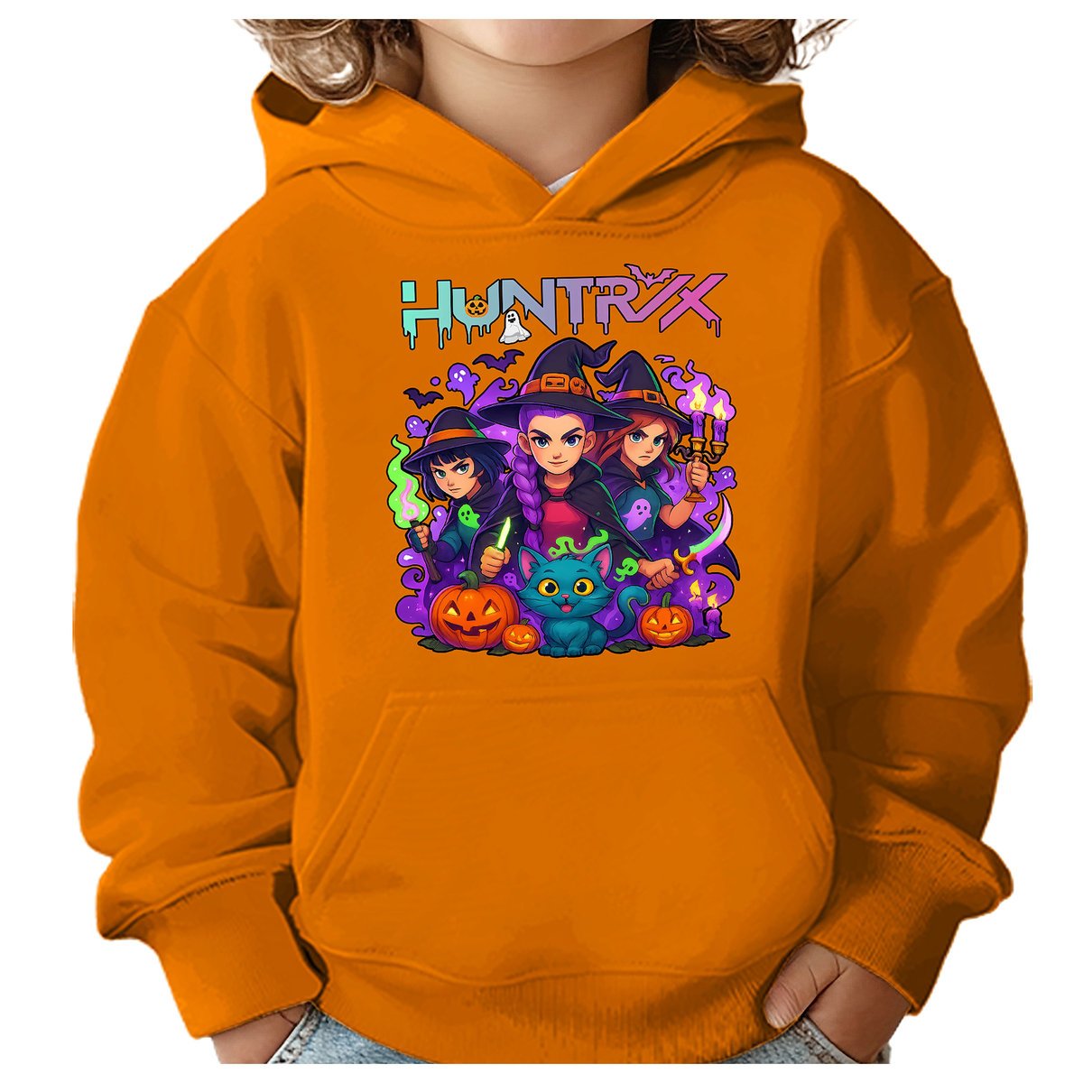 BLUZA DZIECIĘCA HUNTRIX HALLOWEEN 122-128 Z KAPTUREM BAWEŁNIANA JAKOŚĆ