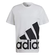 Koszulki męskie - adidas Męski T-shirt M Gl T, biały/czarny, L - miniaturka - grafika 1