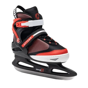 Łyżwy Dziecięce Regulowane Attabo Boy Czarne / Czerwone - Łyżwy - miniaturka - grafika 1