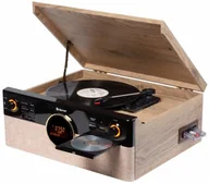 Zestawy stereo - Denver MRD-180 z gramofonem i radio DAB+/FM drewniana - miniaturka - grafika 1