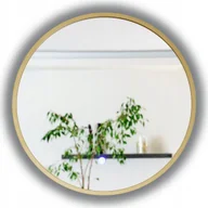 Lustra - LUSTRO OKRĄGŁE 70 CM WISZĄCE ZŁOTE LED PODŚWIETLANE LOFT - miniaturka - grafika 1