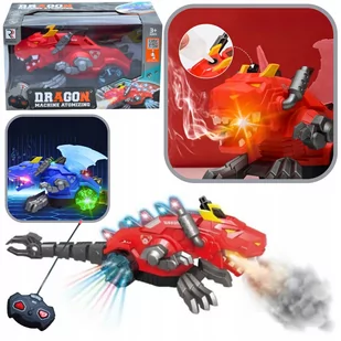 Smok Robot Dinozaur Rc Zdalnie Sterowany Zionie Parą Jeździ Świeci - Zabawki interaktywne dla dzieci - miniaturka - grafika 1