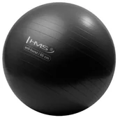 Piłki do ćwiczeń - HMS PIŁKA GIMNASTYCZNA YB02 65CM ANTI-BURST CZARN 17-42-122 - miniaturka - grafika 1