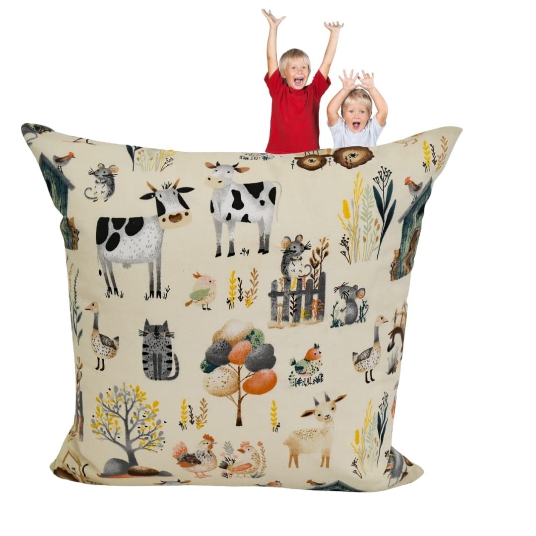 Poszewka Dziecięca 40x40 Bawełniana JAŚ Farma Retro