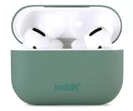 Akcesoria do słuchawek - Holdit Silicone Case AirPods Pro 1&2 Moss Green - darmowy odbiór w 22 miastach i bezpłatny zwrot Paczkomatem aż do 15 dni - miniaturka - grafika 1