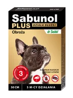 Artykuły przeciw pasożytom - DERMAPHARM SABUNOL PLUS OBROŻA PRZECIW PCHŁOM DLA PSA 50 CM - miniaturka - grafika 1
