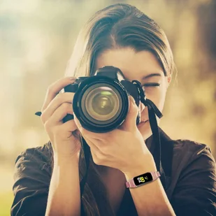 Bransoleta Milanese pasek Alogy stal nierdzewna do Samsung Galaxy Fit 2 SM-R220 Różowa - Akcesoria do smartwatchy - miniaturka - grafika 7