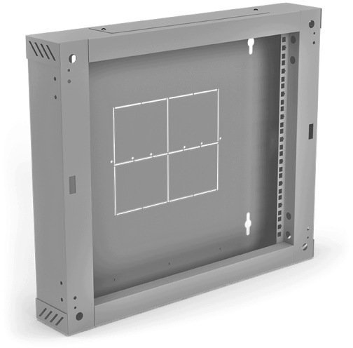 Alantec Sekcja tylna zawiasowa / uchylna do szafek SW-9U-600-450-01-S , szara 150mm ALANTEC SA-SSW-9U-02-S