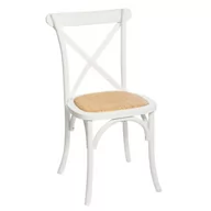 Krzesła - Halmar Bukowe krzesło Isak białe 166636B - miniaturka - grafika 1