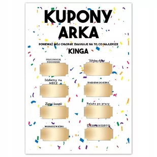 Kartka kupony zdrapki DZIEŃ CHŁOPAKA A5 Y3 - Dekoracje domu - miniaturka - grafika 1